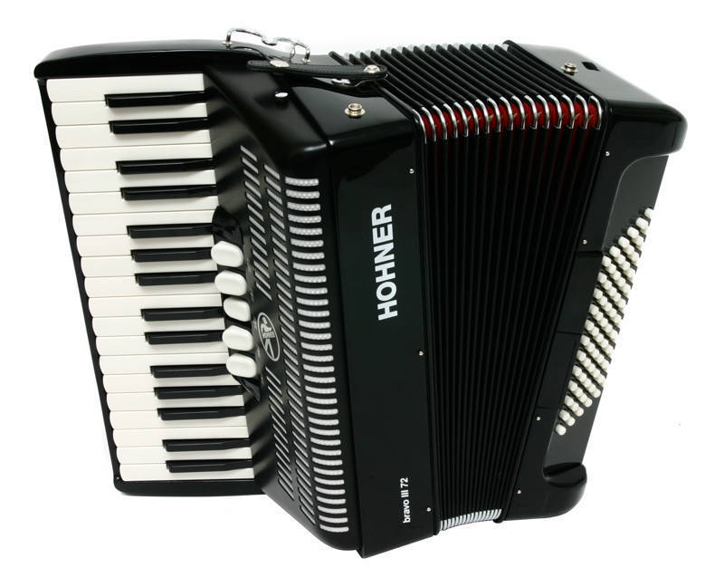 Hohner Piano Accordion 34 Note Black Long & McQuade